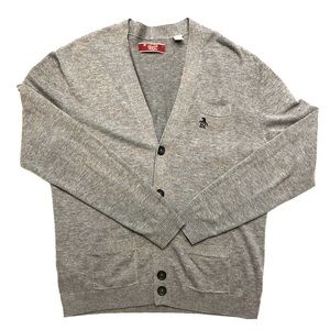 Gray Penguin “Old Man” Cardigan. Like New.